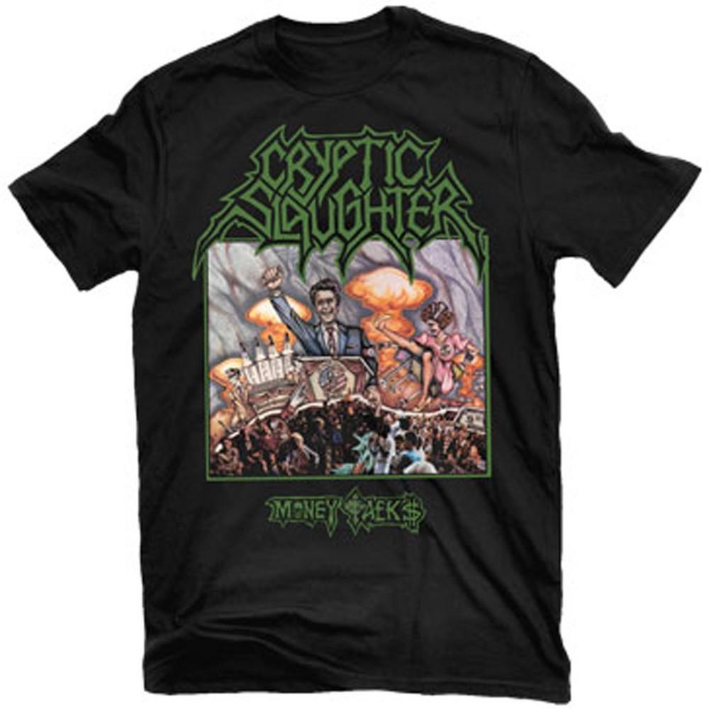 CRYPTIC SLAUGHTER Money Talks T-Shirt NEW! Relapse Records TS4321 Unisex T-Shirt S