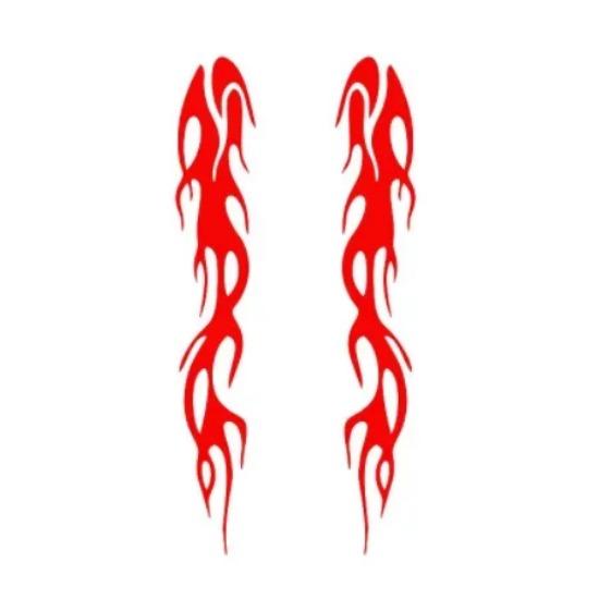 Autocolant universal DIY flacără vinil Decal impermeabil pentru mașina motocicletă rezervor de gaz impermeabil motocicletă flacără autocolant kit decalcomanii