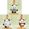 Panda Keychain Plush Toy With Pp Cotton Filling For Backpack Decor And Collection