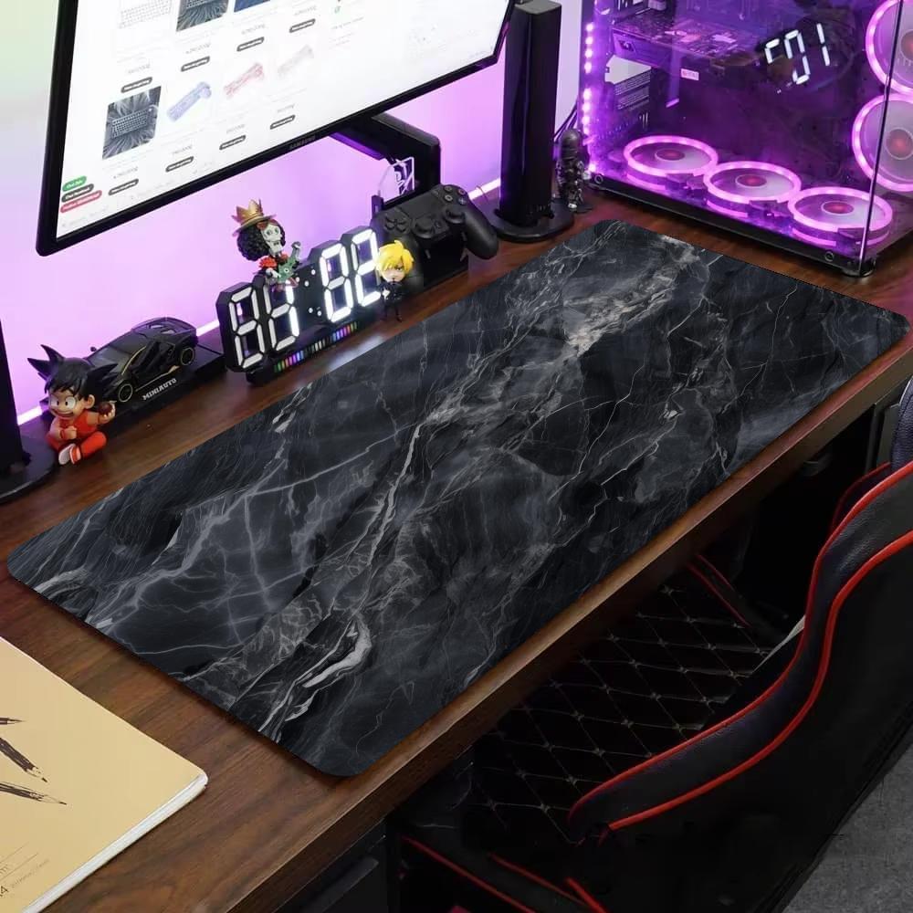 Marble Mouse Pad Large Computer Office Game Table Mats XXL Rubber Antislip Gaming Keyboard Mousepads Long Desk Pads