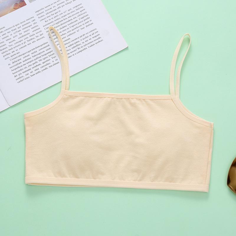 Einfarbiger Mädchen Camisole BH Bandeau - Anti-Protrusions-Stil