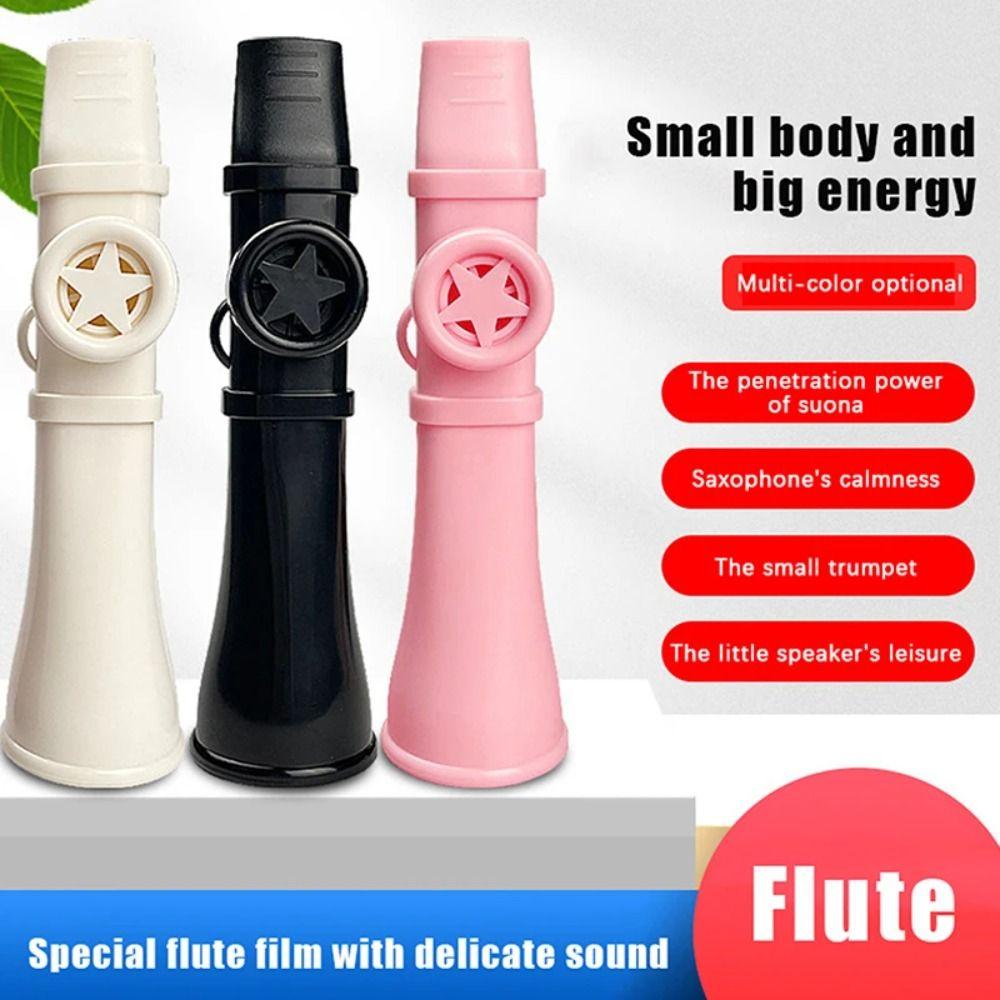 Flute-shaped Kazoo Instrument Wear-resistant ABS Kazoo Instrument Colored Flute  Performance