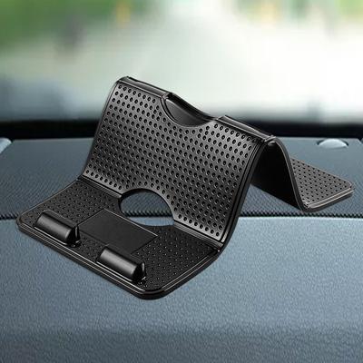 Car Dashboard Phone Holder Non Slip Silicone Pad For Dashboards Adhesive Foldable Mobile Phone Mount Bracket Dashboard Sticky