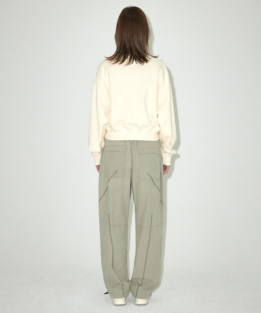 MAHAGRID Cover Stitch Parachute Pant Sage(Mg2Esmpa11A)
