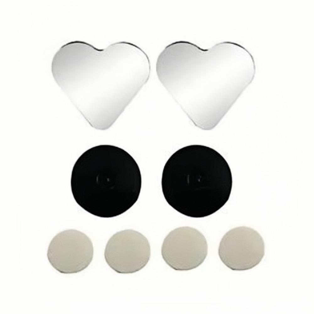 1pair Heart Shape Blind Spots Mirrors Waterproof Rearview Mirror Side View Mirror  Car Accessory