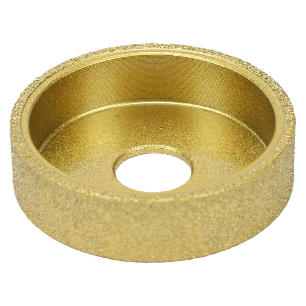 Diamond Grinding Wheel 3 Inch Dry Wet Vacuum Brazed Round Edges Diamond Grinding Wheel for Tile Quartz Marble Granite