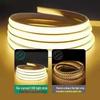 220V Waterproof COB LED Light Strip: Super Bright, Self-Adhesive, Flexible, Ideal for Outdoor Use, Living Room Ceilings & Atmospheric Lighting