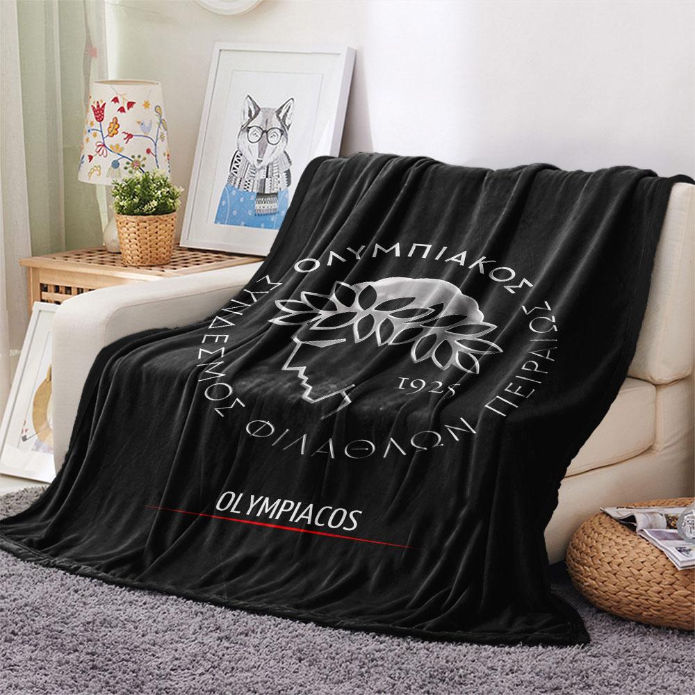 Olympiacos F.C FlAannel Blanket, High quality Comfortable for All Seasons, Home Decor, Warmth and Comfort
