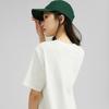 Skechers Loose Fit Round Neck Logo Print American Vintage Short Sleeve T-Shirt Unisex Tops Cotton-Candy-White L223U165-0074