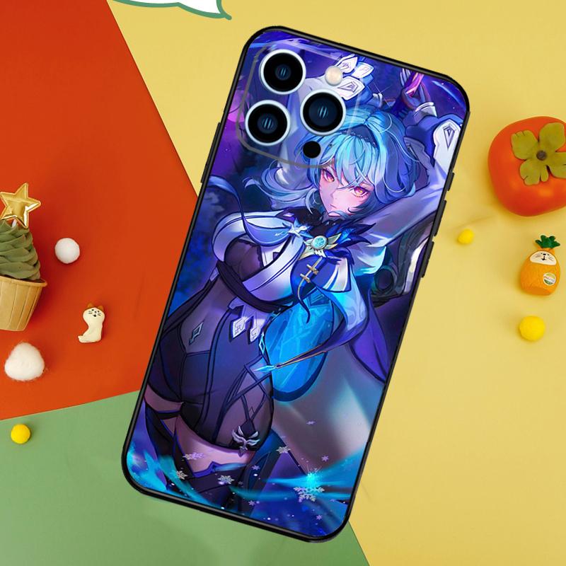 Genshin Impact Eula Phone Case For iPhone 17 Pro Max 16 15 13 12 11 14 Pro Max Plus 12 13 Mini 16e 17 Air Cover