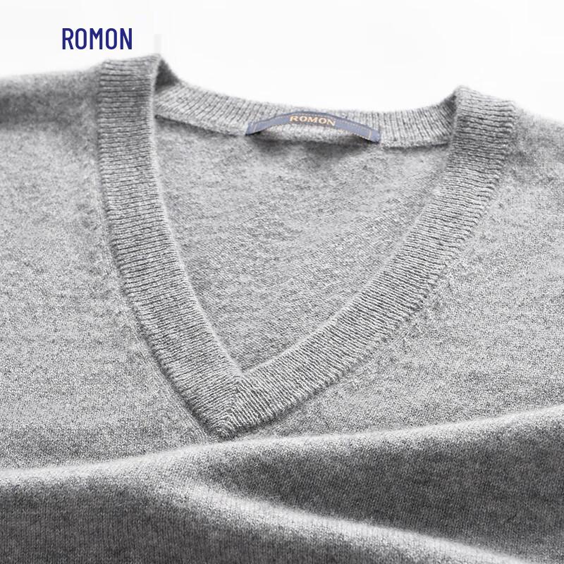 ROMON Men's Pure Cashmere V-Neck Vest