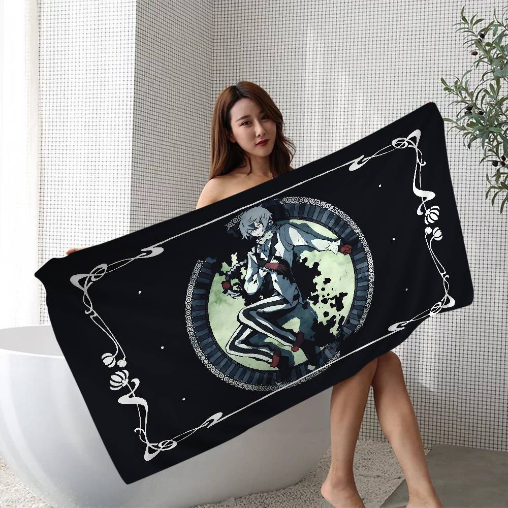 Anime Bungo Stray Dogs Popular Microfiber Printed Beach Towel Mountain Climbing Yoga Beach Swimming Running Absorbent Soft