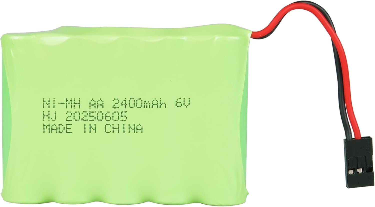 6V 2400mAh NiMH Ontvanger Batterij met Hitec Connector - AA NiMH Oplaadbare Batterij Pack voor RC Helikopters, Modelvliegtuigen groen