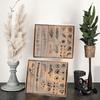 22pcs/set Laminated Natural Plants Leaf Flower Wooden Stamp Set Standard Stamps Collage Junk Journal Scrapbooking Card