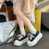 Big head two wear platform canvas shoes women's shoes new breathable versatile height increase fashion casual board shoes