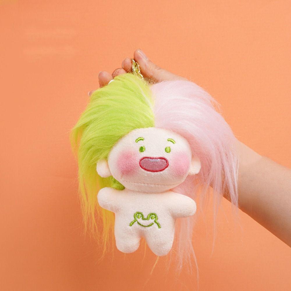 Key Chain Style Missing Teeth Cotton Doll No Clothes Toothless Doll Key Chain  Children's Toys