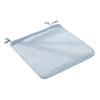 Decorative Seat Mat for Rattan Chairs Cotton Linen Chair Pad with Ties, Striped Plaid Comfortable Pads Patio Lace Trim, Breathable Dining Office Soft