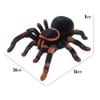 Electronic Remote Control Tarantula  Realistic Crawling Spider with Glowing Eyes 4CH Smart RC Prank Toy for Halloween Scary Gift