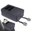 Rallonge pour accoudoir de siège arrière de voiture avec 2 porte-gobelets Organisateur de console centrale arrière de voiture Tapis rehausseur Pour intérieur de voiture