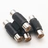 2 RCA żeńskie złącze AV Mini do 2RCA żeńskie złącze adaptera przedłużającego gniazdo konwertera audio-wideo Q1