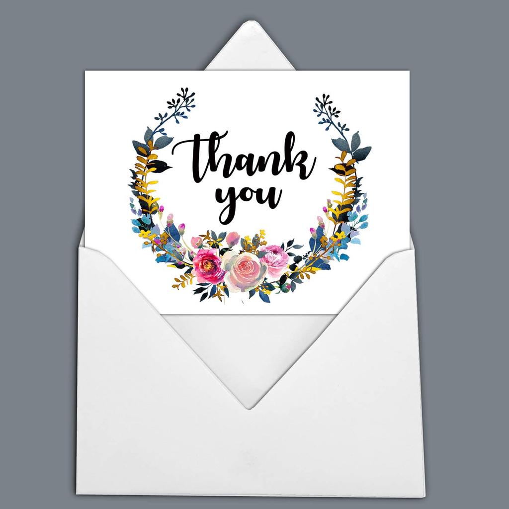 Darling Souvenir Wedding Thank You Card Greeting Cards With White Envelopes - 36