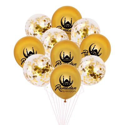 Eid Mubarak Latex Balloon Ramadan Decorations For Home Air Globos Islamic Muslim Party 2024 Ramadan Kareem Baloon Gifts Eid