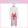 Cosplay Halloween Costume Set Chef Hat Striped Apron Role Play Themed Events