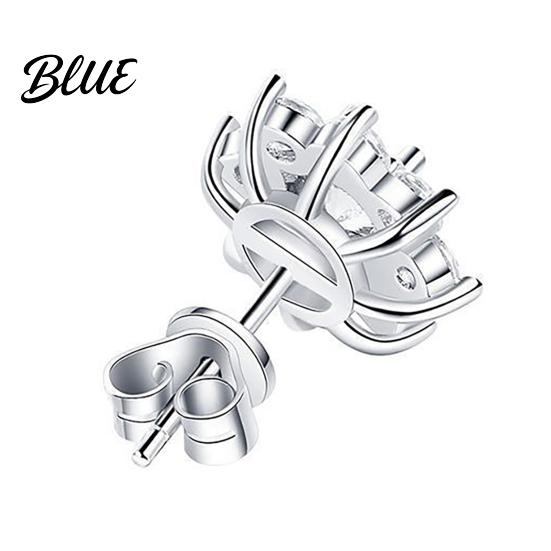 Lightweight Everyday Earrings Women Sunflower One Carat Cubic Flower Shape