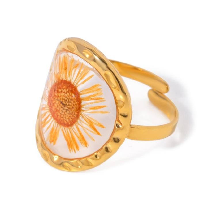 Stylish Floral Open Rings Stylish Flower Finger Rings Ornament Delicate Open Rings Jewelry Charm for Women