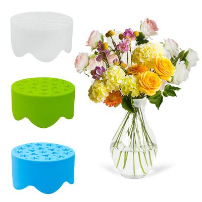 Supporto per stelo per bouquet in silicone con griglia per fiori in vaso, con fori multipli, per fissaggio di piante in vaso