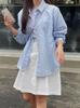 Linen Shirt For Women Spring Casual Loose Fit Long Sleeve With Pocket For Office And Daily Wear