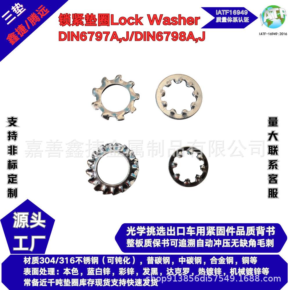 

LOCK WASHER: Stainless Steel 304 Toothed Gasket Spacer (GB861/GB862) M3 DIN6767J Internal Toothed Lock Washer