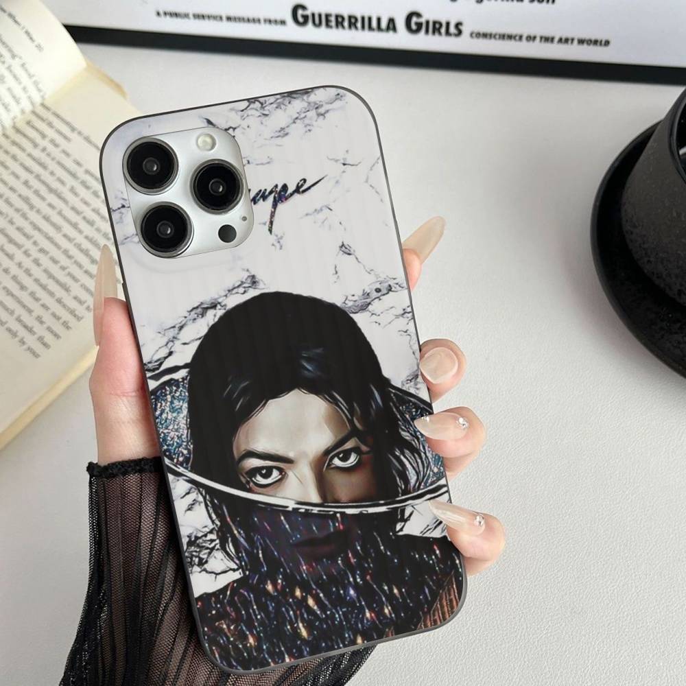 Pop Singer Michael Jackson Phone Case For IPhone 17 16 15 11 12 13 14 Pro Max Soft Corrugated Silicone Cover Case