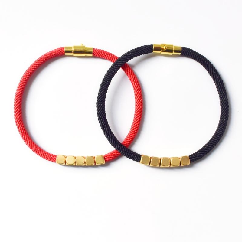 Nouveaux Bracelets Chaîne Corde Milan pour Femmes Hommes Breloque Perle Transfert Bracelet Couple Boucle Magnétique de Luxe Bijoux Cadeau Vente en Gros