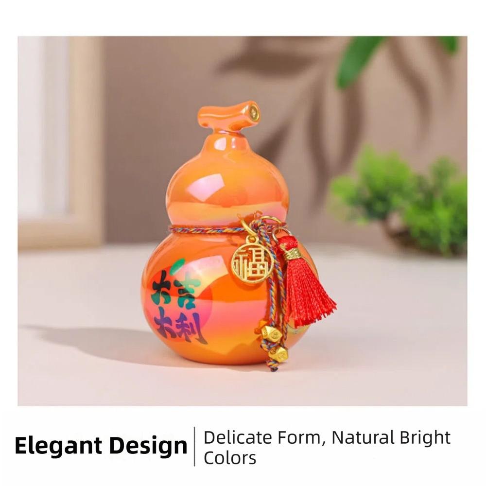 Portable Mini Gourd Statue Chinese Style Gourd Car Ornaments Gift Home Decoration  Desk Decorations