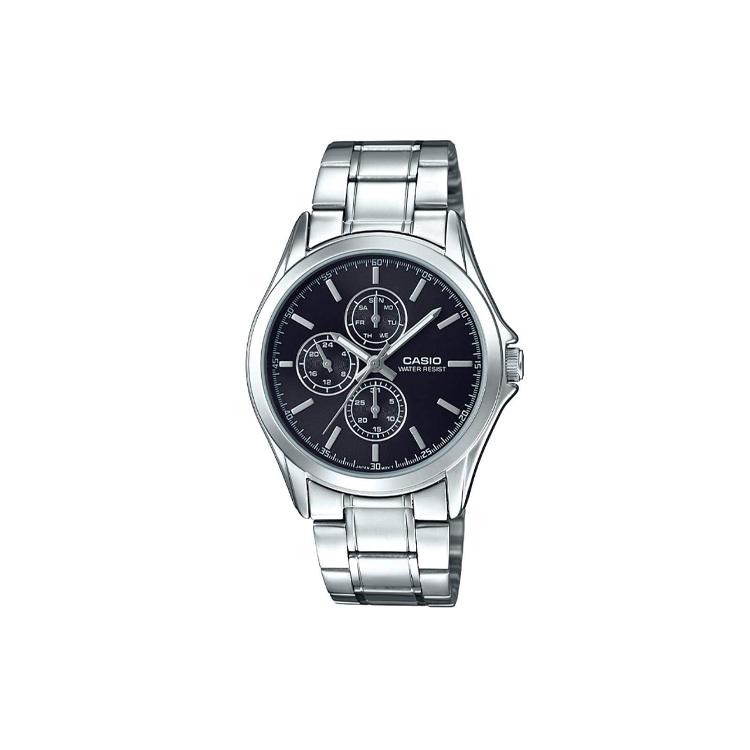 

CASIO Men Standard Series 39.4mm Black Watch MTP-V302D-1A MTP-V302D-1A Black Dial