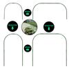 Garden Hoops Kit with Clips for Raised Beds PE Steel Pipe Plant Support Garden Stakes Hoops Frame