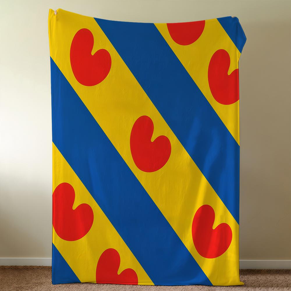 Nation Netherlands Friesland Province Blanket Throw Super Cosy Plush Living Room Sofa Couch Childish Birthday Gifts