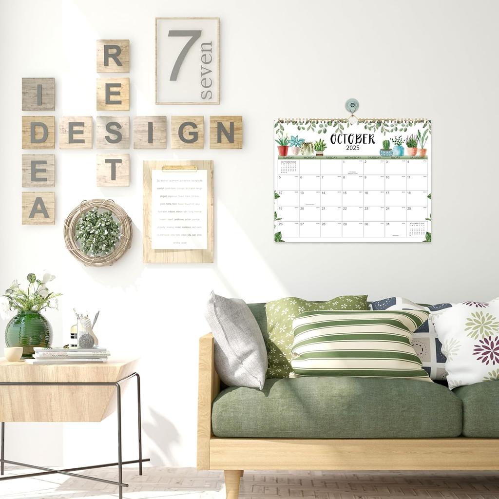 2026 Calendar - 2026 Wall Calendar, Jan. 2026 - Dec. 2026, 12-Month Calendar, 15" x 11.5", Twin-Wire Binding + Hanging Hook + Thick Paper + Unruled