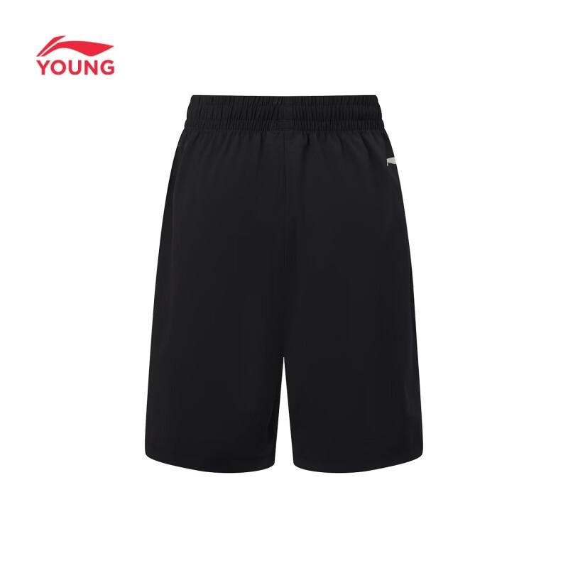 LI-NING Boys' Four-Way Stretch Breathable Sports Shorts