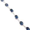 London Blue Topaz Gemstone 925 Sterling Silver Jewelry Handmade Bracelet 8.5" RB-3-11