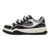 Li Ning Slip Resistant Abrasion Resistant Low Top Skateboard Shoes Men's Black White AGCV059-4