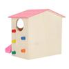 Wooden Hamster Fun House Huts Toy Hamster Exercise Playthings Fun Gym Playground