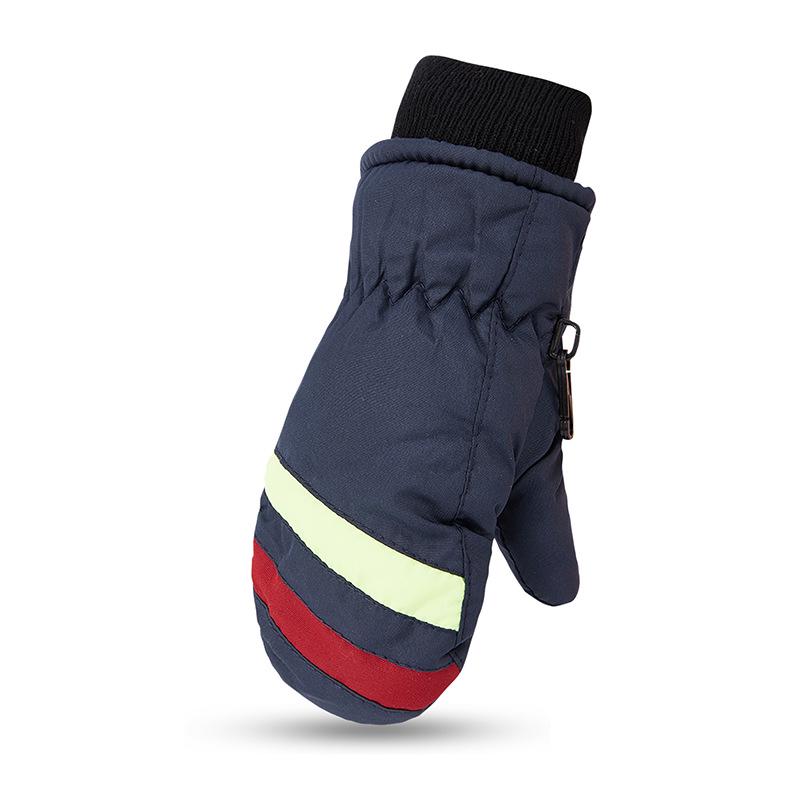 Children's Waterproof Fingerless Winter Cycling Gloves - Warm Ski Gloves for Ages 2-5, Parent-Child Design