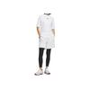Adidas Mock Neck Half Sleeve Golf Polo Shirt Women Tops White IS4786