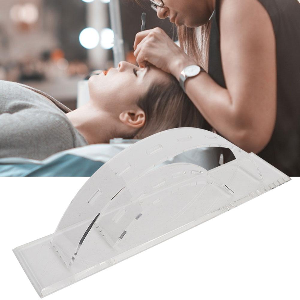 Acrylic Transparent 6 Holes False Eyelashes Grafting Tweezers Rack Display Stand Storage Rack
