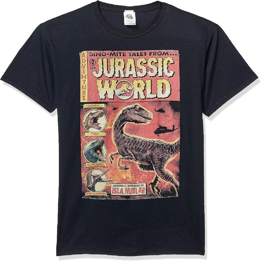 Мужская футболка Jurassic Park с официальной лицензией Jurassic World, с графическим принтом Dino Mite S