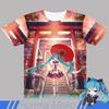 2026 Sommer Hatsune Miku Retro Cosplay T-shirt Herre Oversized 3D Print Kortærmet Familie Unisex Børns Sports T-shirt