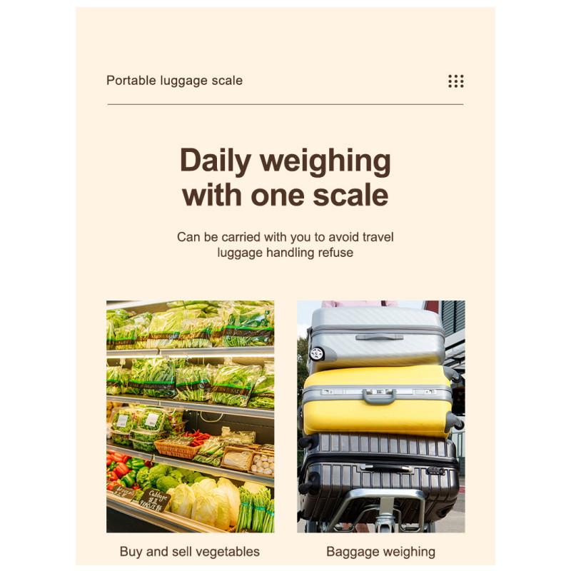 40kg/100g Portable Luggage Scale High Precision Travel Digital Hanging Scales With Webbing Belt LCD Digital Electronic Luggage