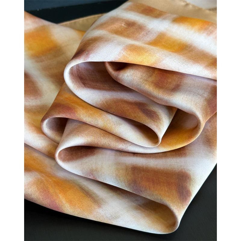 Vintage Printed Check Square Scarf For Women Fashion Accessory